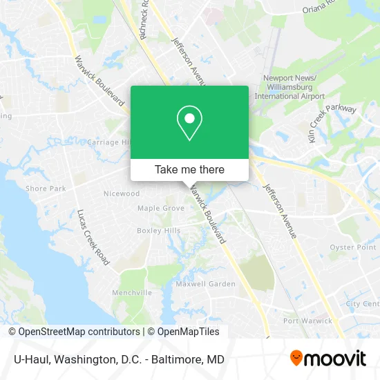 U-Haul map