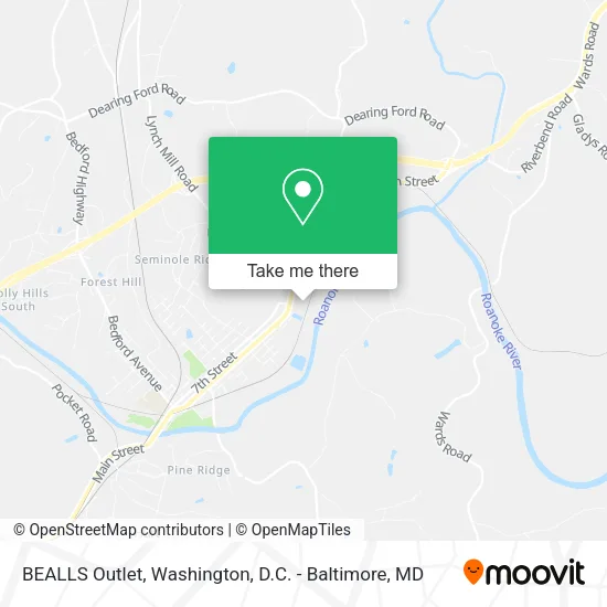 BEALLS Outlet map