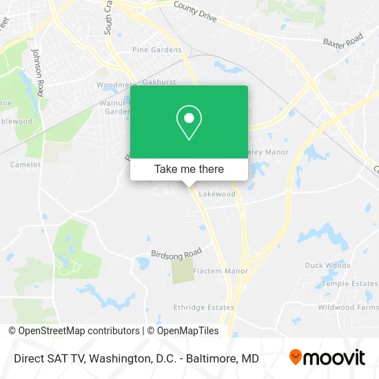 Direct SAT TV map