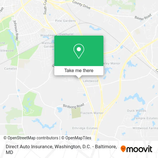 Direct Auto Insurance map