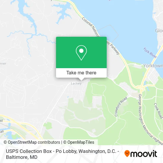 USPS Collection Box - Po Lobby map
