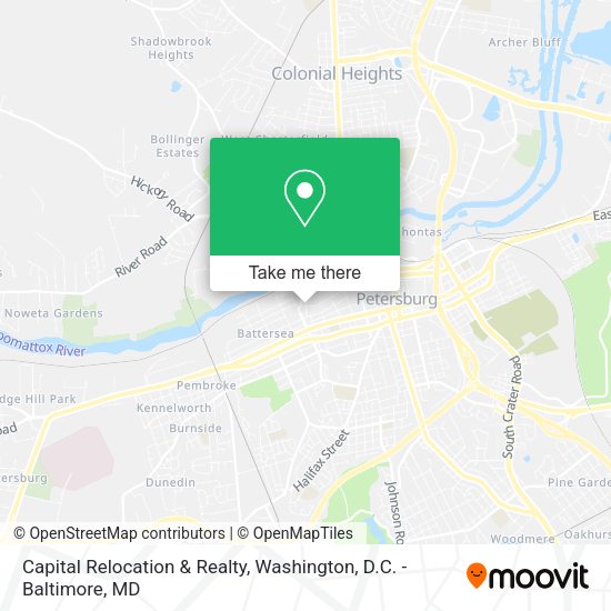 Capital Relocation & Realty map