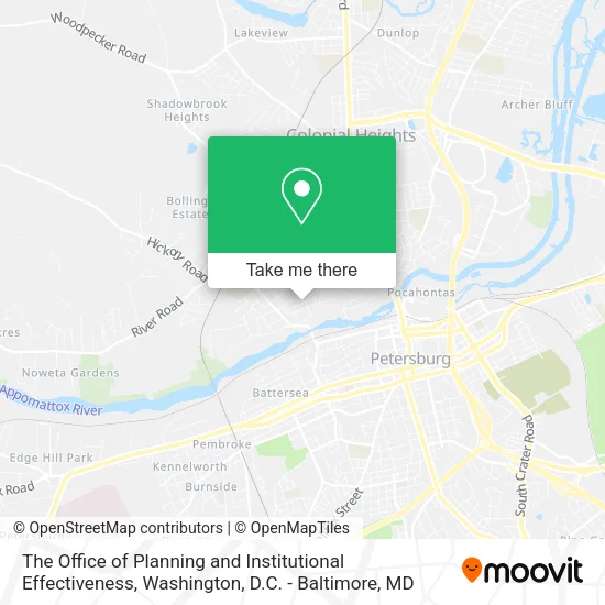 Mapa de The Office of Planning and Institutional Effectiveness