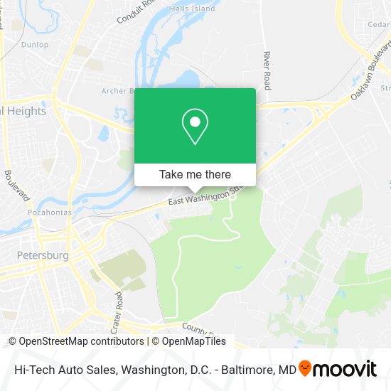 Hi-Tech Auto Sales map
