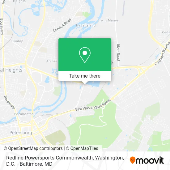 Redline Powersports Commonwealth map