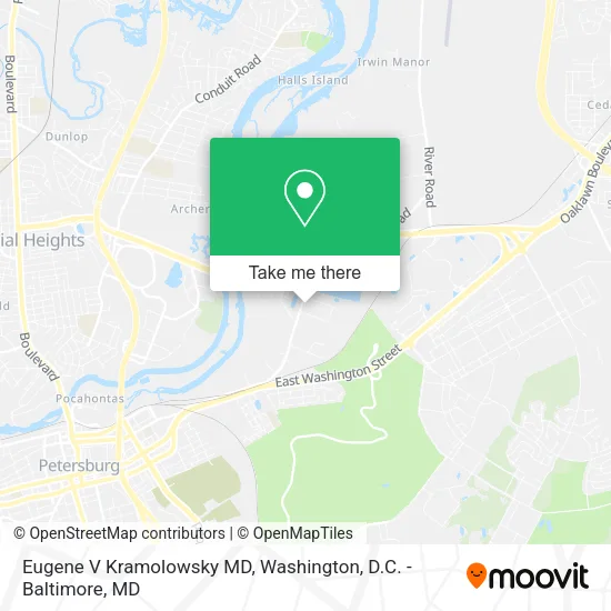 Mapa de Eugene V Kramolowsky MD