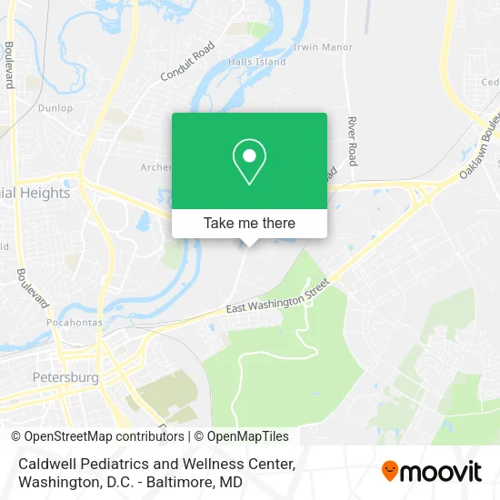 Mapa de Caldwell Pediatrics and Wellness Center