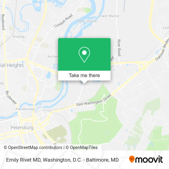 Emily Rivet MD map