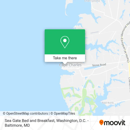 Sea Gate Bed and Breakfast map