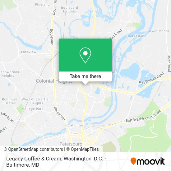 Legacy Coffee & Cream map