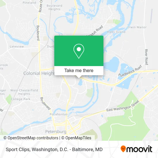 Sport Clips map