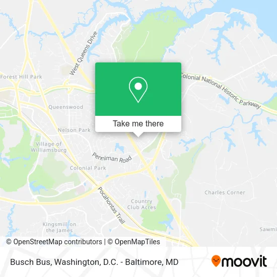 Busch Bus map