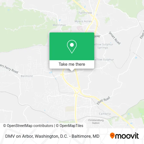 Mapa de DMV on Arbor