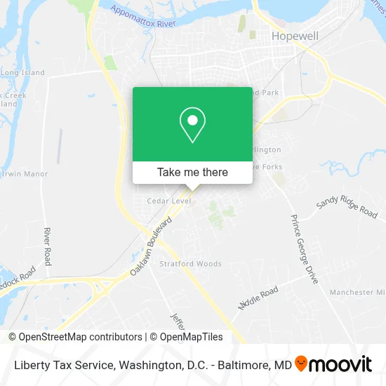 Liberty Tax Service map