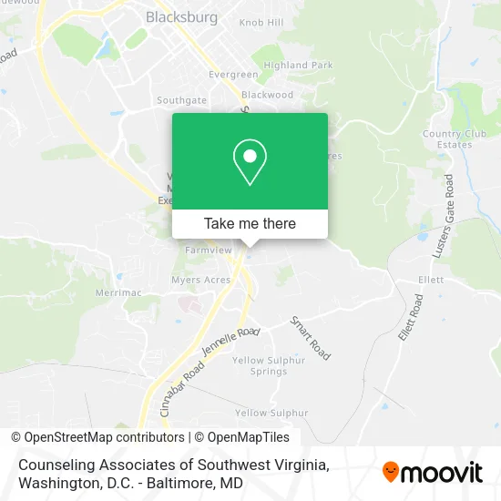 Mapa de Counseling Associates of Southwest Virginia