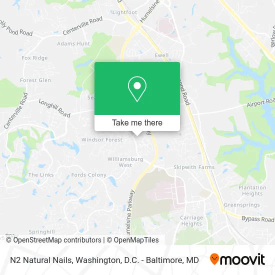 N2 Natural Nails map