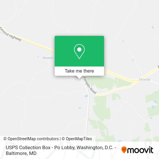 USPS Collection Box - Po Lobby map