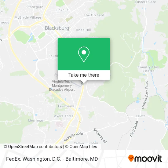 Mapa de FedEx
