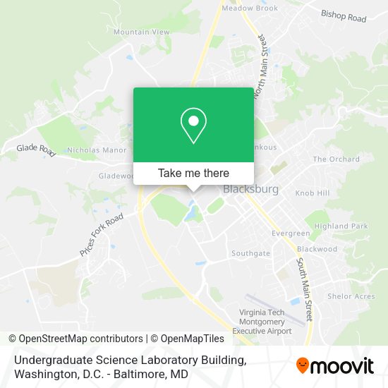 Undergraduate Science Laboratory Building map