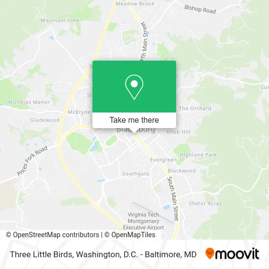 Three Little Birds map