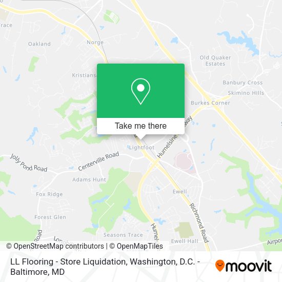 LL Flooring - Store Liquidation map