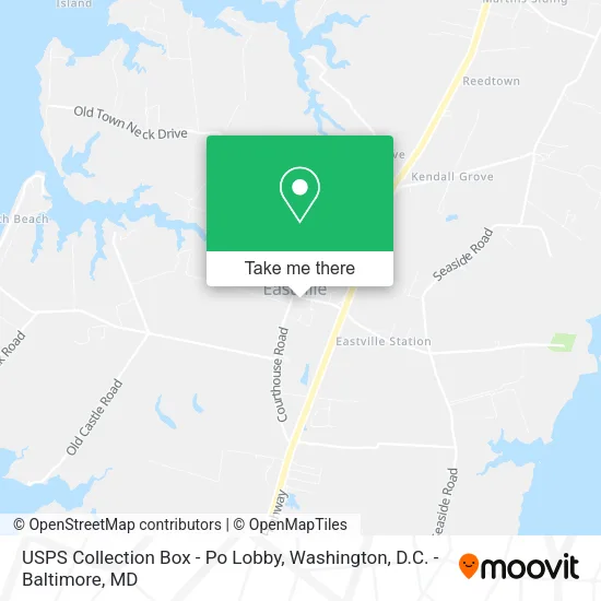 Mapa de USPS Collection Box - Po Lobby