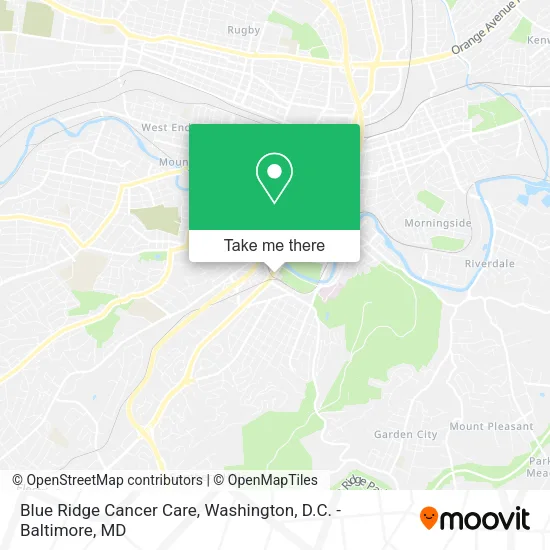 Mapa de Blue Ridge Cancer Care