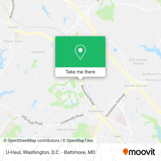 Mapa de U-Haul