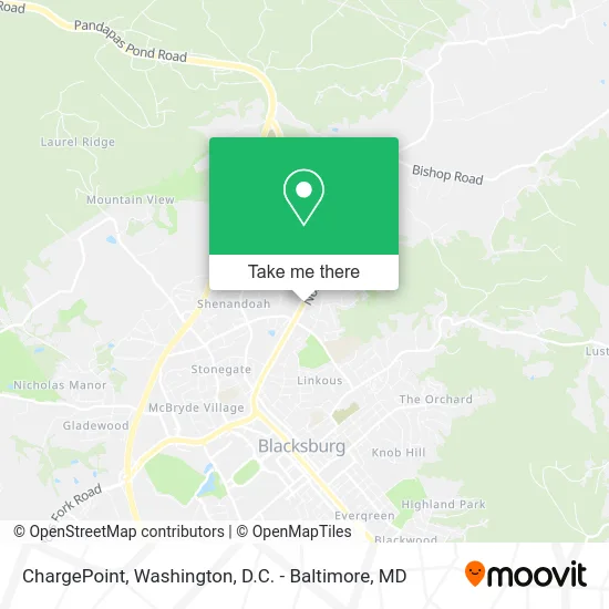 ChargePoint map