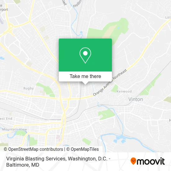Virginia Blasting Services map