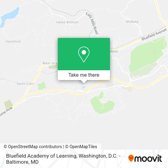 Bluefield Academy of Learning map