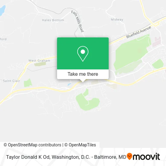 Mapa de Taylor Donald K Od
