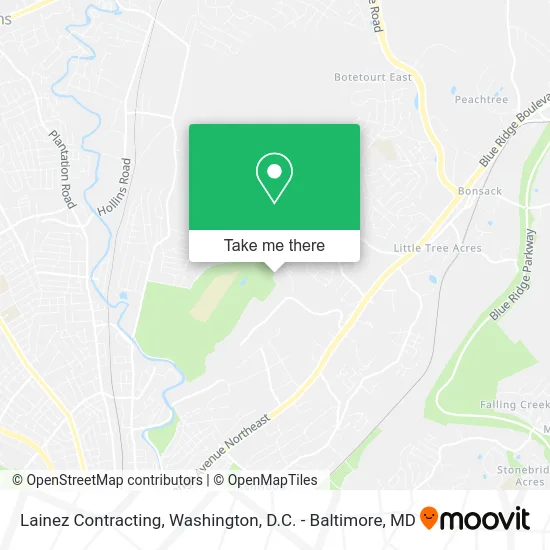 Lainez Contracting map