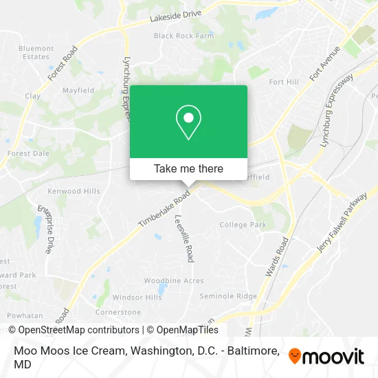Moo Moos Ice Cream map