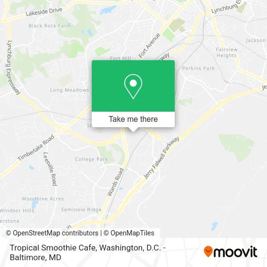 Tropical Smoothie Cafe map