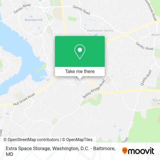 Extra Space Storage map