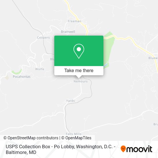 USPS Collection Box - Po Lobby map