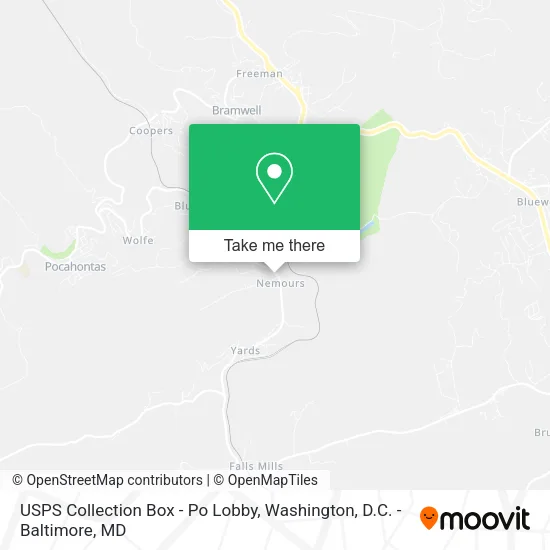 USPS Collection Box - Po Lobby map