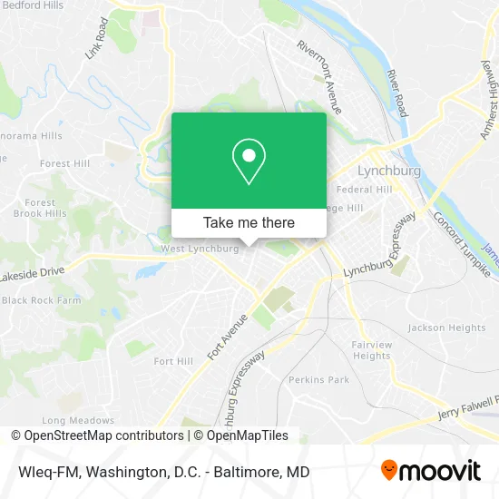 Wleq-FM map