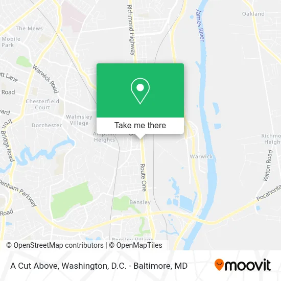 A Cut Above map