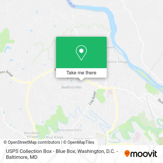 USPS Collection Box - Blue Box map