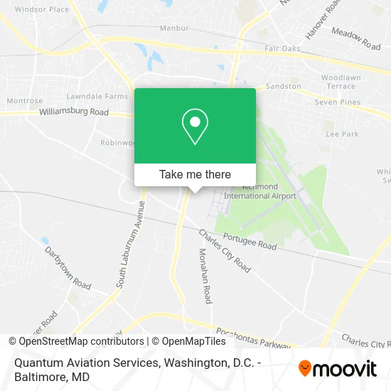 Quantum Aviation Services map