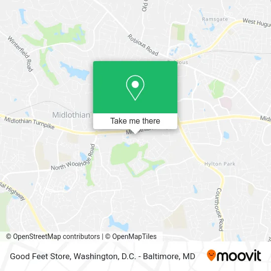 Good Feet Store map