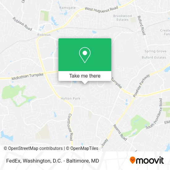 FedEx map