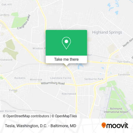 Tesla map