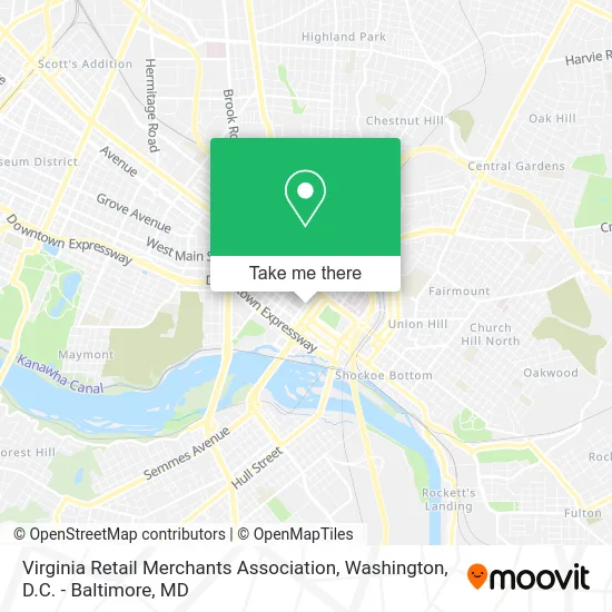 Virginia Retail Merchants Association map