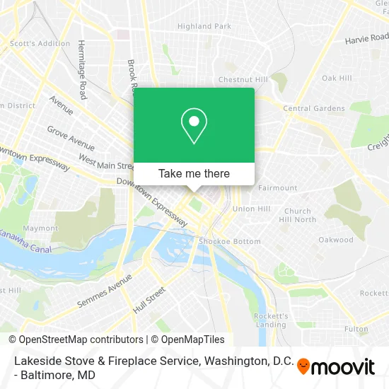 Lakeside Stove & Fireplace Service map