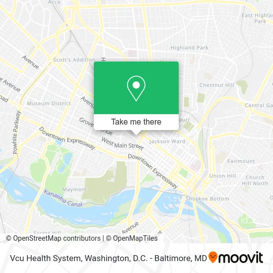 Vcu Health System map