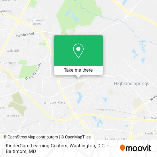 KinderCare Learning Centers map