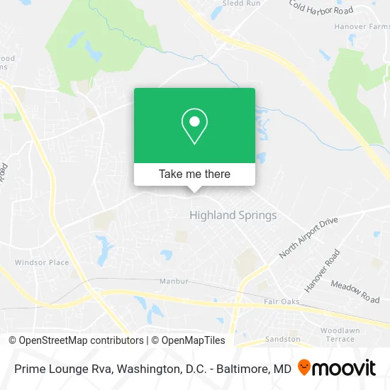 Prime Lounge Rva map